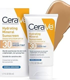 CeraVe Hydrating Mineral Sunscreen SPF 30
